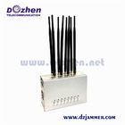 8 Bands GSM PCS DCS CDMA 3G 4G 5G All Cell phone Signal Jammer With Built In Battery