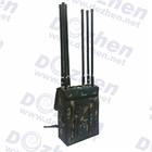 Manpack Military 50M 80W omni-directional antennas Cell Phone signal jamming device